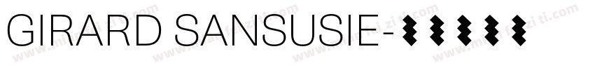 GIRARD SANSUSIE字体转换